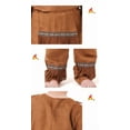 thumbnail image 3 of FAOWME Kids Boys Halloween Set Long Sleeve Tassels Patchwork Top And Elastic Waist Pants Vintage Outfit For Party Dress Up,Brown,10-12 Years, 3 of 8