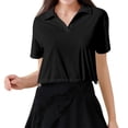 thumbnail image 1 of Chaqueta de manga corta con protección UV para mujer, de seda helada, ligera y transpirable, ideal para hacer ejercicio en verano., 1 of 4