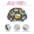 thumbnail image 3 of Kdxio Moose Squirrel owls tree Print Shower Cap for Women,Elastic and Reusable,Double Waterproof Layers Bathing Hat, 3 of 6
