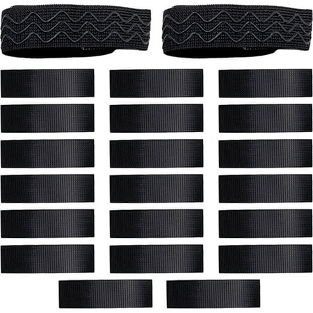 HAMPPLIES 1Set Elastic Boot Strap Adjustable for High Boots Fixing 11.6x0.9x0.1in