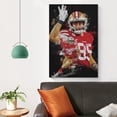 thumbnail image 4 of George Kittle Poster Canvas Poster Painting On Canvas Wall Art Poster Scroll Picture Print Living Room Walls Decor Home Posters 16x24inch(40x60cm), 4 of 6