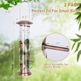 thumbnail image 2 of Metal Bird Feeders for Outdoors Hanging, 6-Port Tube BirdFeeders for Outside, Finch Feeders for Outside, Brushed Copper Finishing, Bird Feeder with Heavy Duty Metal Lid, Chew-Proof 1 Pack, 2 of 6