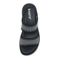 thumbnail image 6 of Leozcaa Women's Walking Wedge Sandals Backstrap Casual Platform Knit Slides Cushion Comfort Summer Shoes, 6 of 8