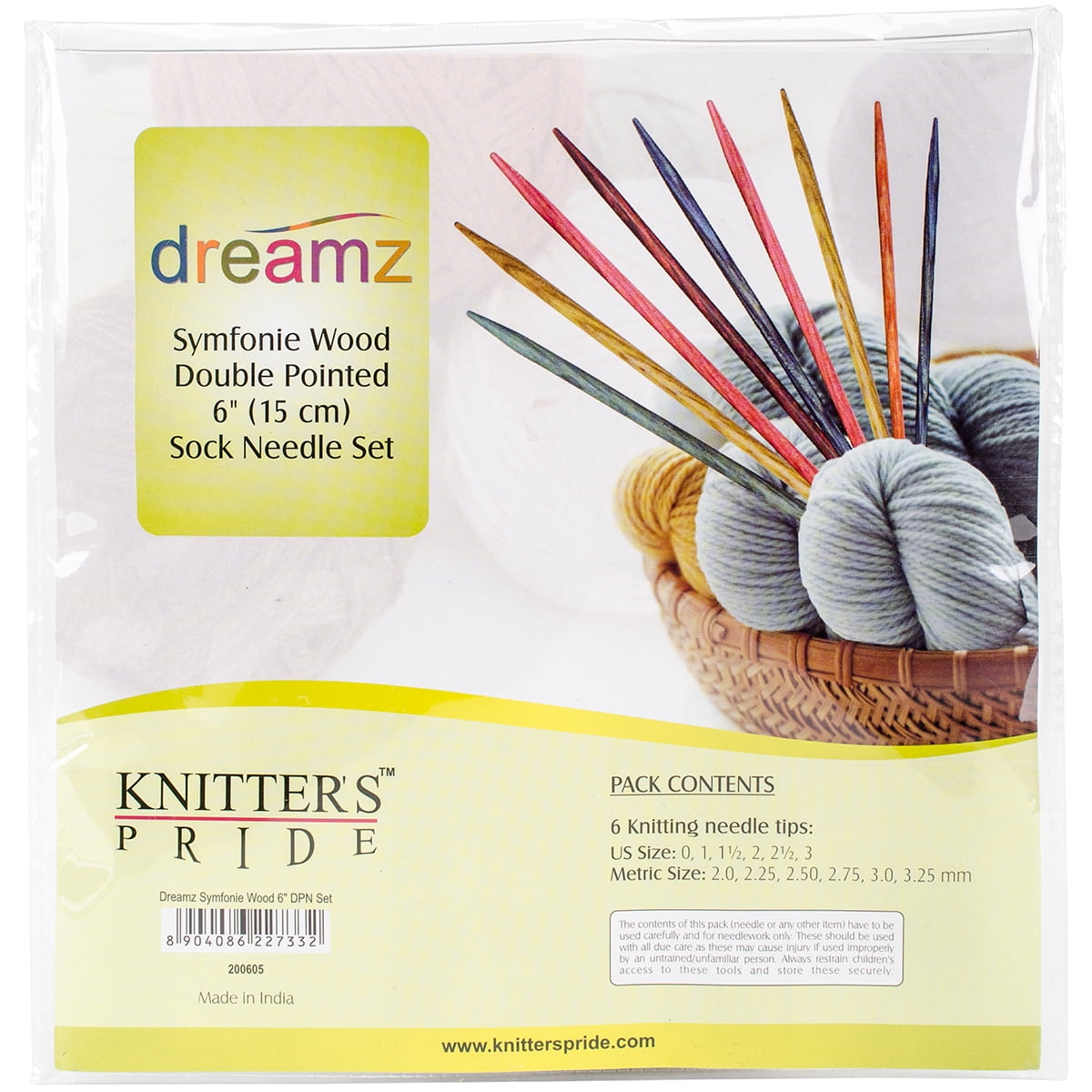 Knitter's Pride-Dreamz Double Pointed Needles 6 Knitter's Pride-Dreamz Double Pointed Needles 6