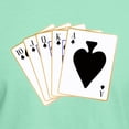 thumbnail image 3 of CafePress - Ace Spades Flush T Shirt - Men's Classic Graphic Cotton T-Shirt, 3 of 4