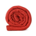 thumbnail image 3 of Cozy Tyme Lucie Cable Knit Throw - Reverse Faux Rabbit Fur 50"x 60" Red, 3 of 10