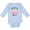 AE-Light Blue, variant on Inktastic Baby Flamingo My Grandma Loves Me with Flower Wreath Boys or Girls Long Sleeve Baby Bodysuit
