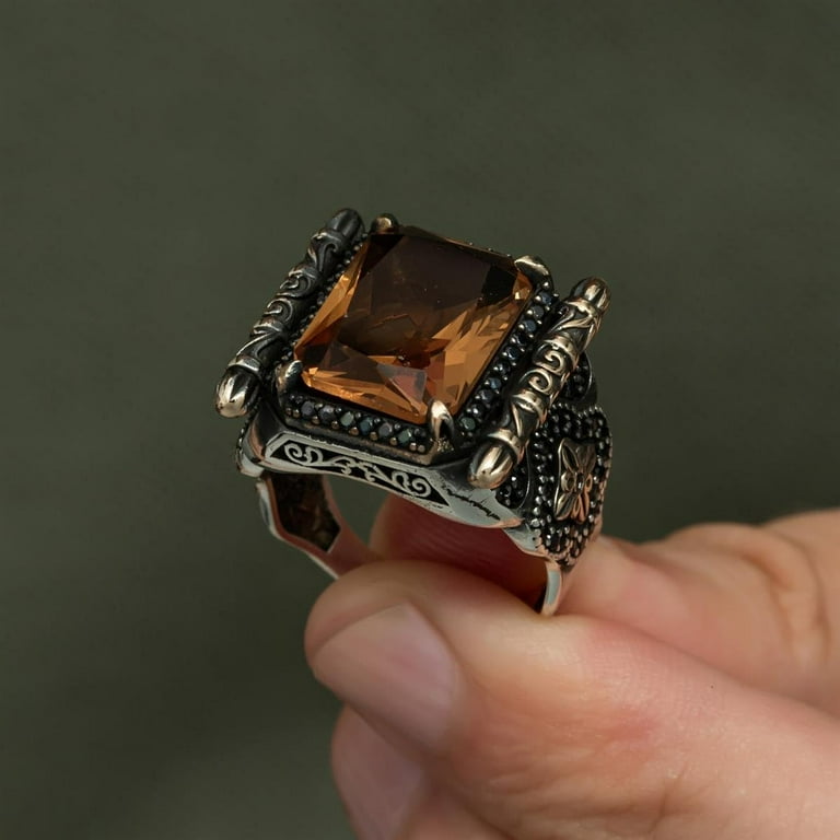 Zultanite Stone Ring,Silver 925k Mens Ring,Handmade Ring,Zultanite