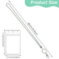 thumbnail image 5 of RUISINERY Rhinestones Lanyard with Badge Card Holder for Doctor Nurse 2.64x4.57In Clear Vertical Card Holder with Lanyard Necklace, 5 of 7