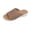 Khaki,#021, variant on Women's Casual Mesh Slide Sandals Trendy Platform Breathable Knit Slip-On Sandals for Summer Indoor & Outdoor,36