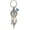 Light Blue, variant on Dream Catcher Urn Keychain for Ashes Flower With Feather Wings Ashes Keyring Birthstone Cremation Keepsake Jewelry for Women Men