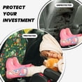 thumbnail image 4 of Naloa Vegan 2Pcs Anti-Kick Back Seat Cover Kick Mat, Car Seat Protector with 3 Storage Pockets, 4 of 8