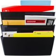 thumbnail image 2 of Storex Unbreakable Wall Files, 3-Pack, Legal, Black (Case of 6), 2 of 2