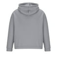thumbnail image 5 of DeHolifer Sweatshirt for Men Plus Size Hoodies Long Sleeve Football Print Drawstring Pocket Pullover Hoodies Sweatshirts Gray L, 5 of 6