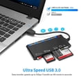 thumbnail image 2 of Lector de tarjetas USB 3.0 CHAO Rocketek 7 en 1 CF/SD/TF/XD/MS/Micro SD alta velocidad, 2 of 5