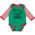 thumbnail image 3 of Inktastic My Best Friend is My Uncle with Hearts Boys or Girls Long Sleeve Baby Bodysuit, 3 of 5