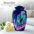 thumbnail image 5 of Sparrow Funeral Urn For Human Ashes Adult Female, 1 Large & 4 Keepsake Small Cremation Urns For Human Ashes, Blue Urns For Adult Man And Women, Pink Mini Urn For Mother And Father, 10&3 Inch, 5 of 7