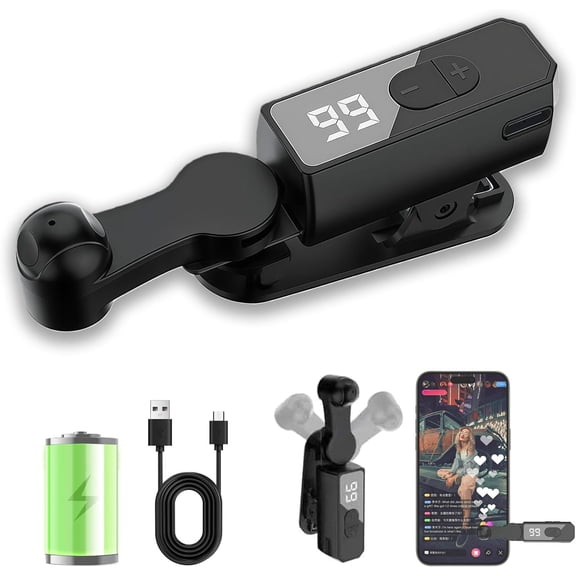 Wireless Auto Clicker for Phone, 107-Speed Rechargeable Screen Tapper, Silent Physical Tapper for TikTok Live, Games & Repetitive Tasks