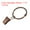 Copper, variant on Uxcell Curtain Rings with Clips, 14 Pack Drapery Curtain Clip Rings, 1.97"Curtain Clip Rings Hooks Bronze