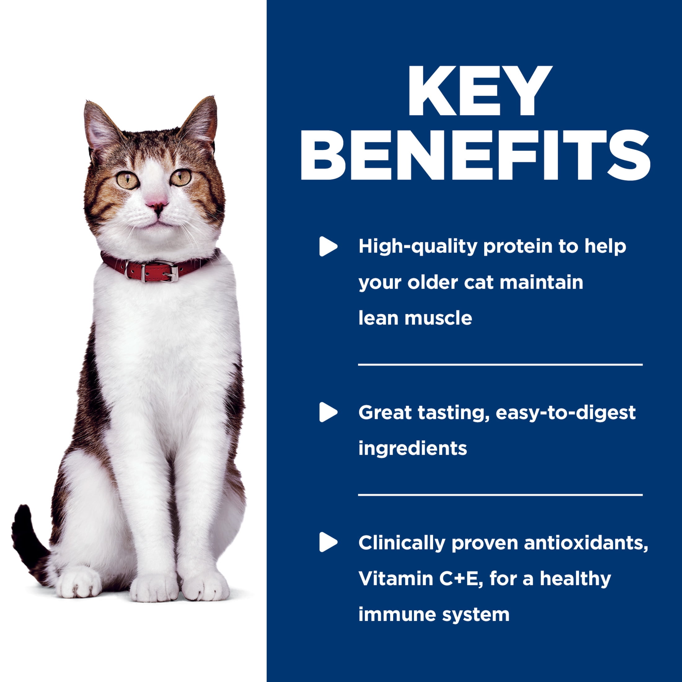 Hill's Science Diet Tender Tuna Dinner Wet Cat Food for 7+ Senior Cats, 2.8oz Pouch 24pk