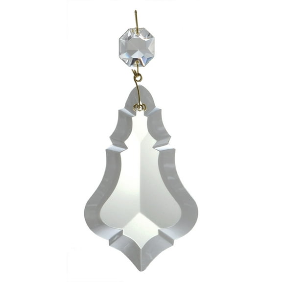 B&P Lamp BrilliantCut 3-1/2 Inch (87MM) French Cut Crystal Pendalogue