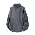 thumbnail image 1 of Veste en Molleton pour Hommes, Décontractée, Épaisse, à Col Montant, Blouse pour la Randonnée et le Camping, 1 of 5
