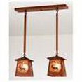 thumbnail image 2 of Meyda Lighting 24'L Elk At Dawn 2 Lt Island Pendant, Rust/Silver Mica - 15317, 2 of 2