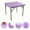 Purple, variant on 1pc Washable Rectangular Tablecloth for Outdoor Parties and Camping - Foldable, Elastic, and Fitted - 4ft/6ft Size - Durable Polyester Fabric for Home Decor