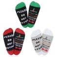 thumbnail image 1 of Christmas Crew Socks Letter Printed Unisex Socks Novelty Socks Athletic Socks, 1 of 10