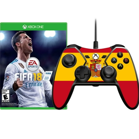 FIFA 18 and Spain Skin Controller Bundle, Electronic Arts, Xbox One,
