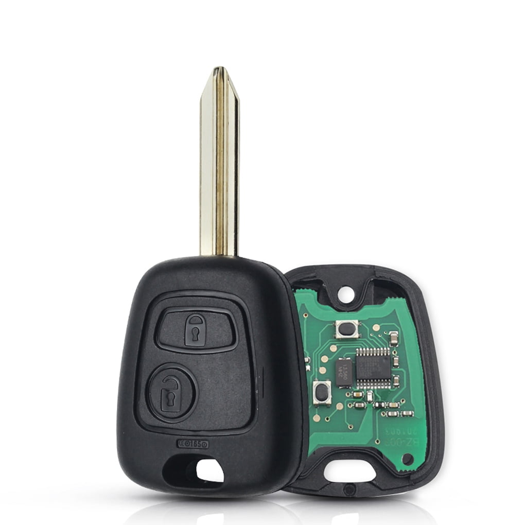 Kironypik Car Door Key Vehicle Portable 2 Button for Remote Control