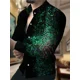 thumbnail image 1 of Camisa de lujo de moda 2024 para hombre, estilo social, con botones tipo polo, informal, con estampado occidental, cárdigan de fiesta para hombre, talla grande S-6XL, 1 of 6