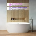 thumbnail image 3 of Lexora Melina Free Standing Acrylic Bathtub With Chrome Drain LD900363A1C0000, 3 of 3