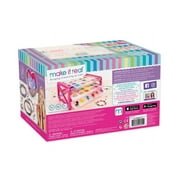 Make It Real: Ultimate Bead Studio - 2600 Pieces, Includes Beads Cord & Jump Rings, Organizer With 3 Trays, Bead Storage, Jewelry Kit, Make Bracelets Necklaces & More, Kids Ages 8+