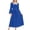 Blue, variant on Fsgntruao Gothic Medieval Dress for Women Square Neck Long Bell Sleeve Solid Color Court Style Halloween Stage GownBeige,L