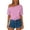 #176-Pink, variant on TaTaai Women's Solid Color Asymmetrical Shoulder Ruched Short Sleeve Sweatshirt Casual Loose Fashion Tops Gift