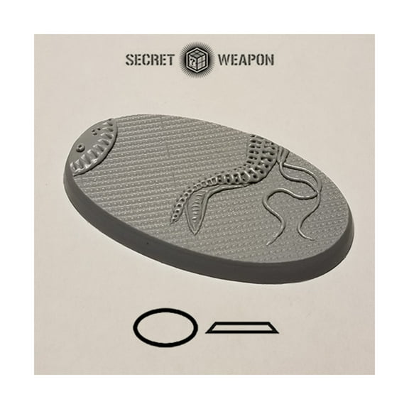 Secret Weapon Miniatures 75x40mm Beveled Base - Steel Invasion New