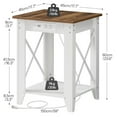 thumbnail image 4 of HOOBRO End Table 2-Tier Nightstand with USB Ports and Outlets Sofa Coffee Table Living Room WH45UBZ01, 4 of 10