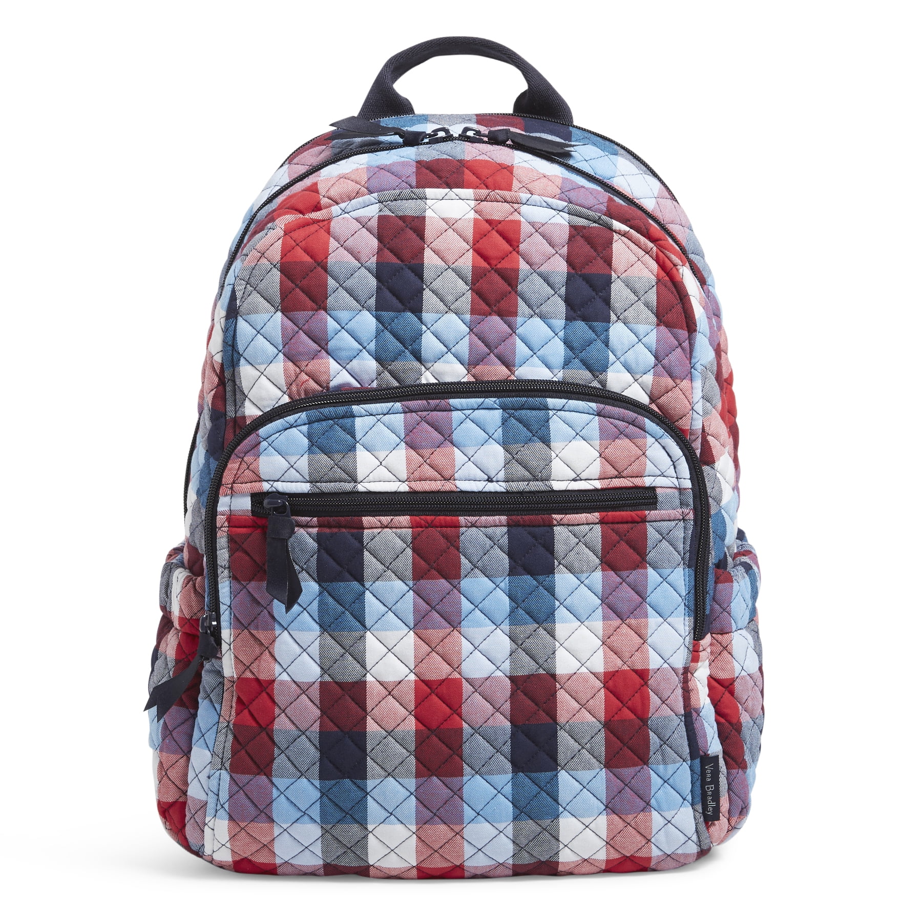NEW Vera Bradley Iconic Campus Backpack Garnet Buffalo Check Christmas Red Plaid Vera Bradley Women main image 2