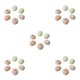 thumbnail image 3 of Wosthever 10 unids/set elegante concha de erizo de mar Base en maceta realismo Visual para decoración del hogar y urchin4-5cm de mar rosa Type2 NO2, 3 of 6