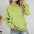 thumbnail image 2 of MUXiin Lined Sweatshirt Girl Drop Shoulder Crewneck Sweatshirts Workout Athletic Soft Plain Tunic Pullover Tops, 2 of 5