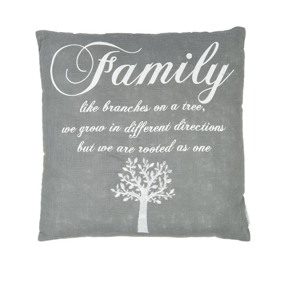 Levtex Home - Decorative Pillow (20 x 20in.) - Family Tree - Grey and White