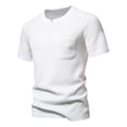 thumbnail image 1 of pstuiky Camisas casuales de manga corta para hombre, Camiseta de manga corta con cuello redondo y estampado liso para hombre camisas casuales para hombre m, 1 of 7