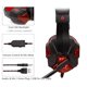 thumbnail image 4 of Injueey Auriculares para juegos Computadora Consola de juegos Estéreo Sonido envolvente Auriculares con cable de 3,5 mm Auriculares Cables de audio/vídeo blanco azul Luz, 4 of 6