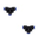 thumbnail image 4 of Scienceny Conectores de tubería de aire reutilizables de 10 piezas para una conexión confiable Tubo de manguera rápido neumático de Buen T-tee PE 6【 Ordinario 6 mm 2Conjunto, 4 of 6