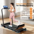 thumbnail image 6 of Simpfree Walking Pad Treadmill with Foot Massage, Versatile Dual-Sided Under Desk Treadmill with Handle Bar, 2.5HP Foldable Treadmill for Home/Office with 300LBS Weight Capacity,0.6-7.5MPH, 6 of 7