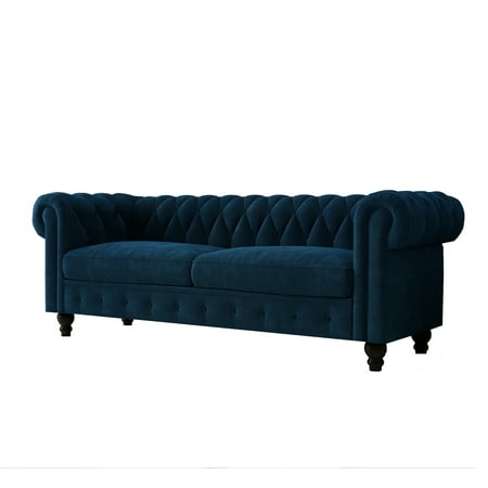 Velvet Chesterfield 80 00 Rolled Arm Sofa Dark Blue Canada Velvet Chesterfield 80 00 Rolled Arm, Cream Velvet Sofa Canada