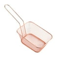 thumbnail image 2 of Bonanza de Rabais, Mini Panier à Frites, Panier de Friture pour Pépites de Poulet, Petit Panier de Friture, Panier à Collations pour Vaisselle et Service des Aliments, / Acier Inoxydable, Or Rose-872 $BS$3, 2 of 8