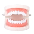 thumbnail image 3 of 2x 2 Barras de Moldura EXTRA de Cobre Dorado de 18 CZ Incluidas con Forma de Barra inconfundible Hugo Tapa de parrillas de dientes bucales, 3 of 7