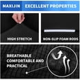 thumbnail image 5 of 1 Piece Couch Cover + 1 Piece Loveseat Cover (Black), 5 of 6